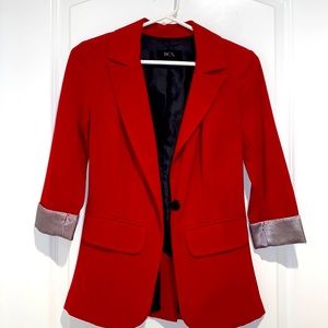 Juniors' Ruched 3/4-Sleeve Blazer